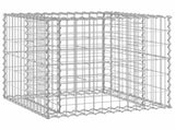 Garden Bench with Gabion Basket Solid Wood Pine 3196242