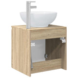 Wall-Mounted Sink Vanity Sonoma Oak 49.5 x 44.5 x 65 cm 890444