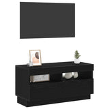 TV Cabinet Black Oak 80 x 35 x 40 cm Engineered Wood 862566