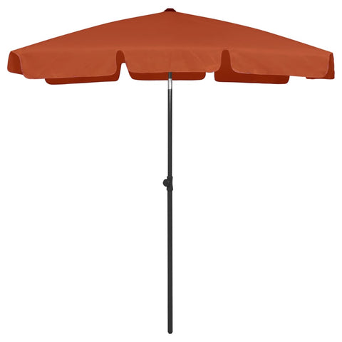 Beach Parasol Terracotta 180x120 cm 314724