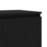 TV Cabinet Black Oak 140 x 38.5 x 36 cm Engineered Wood 862563