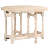 Dining Table Round 110x76 cm Solid Mango Wood 321700