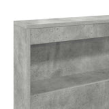 Storage Headboard Concrete Grey 150 cm Engineered Wood 3335496