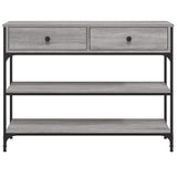 Console Table Grey Sonoma 100x25x75 cm Engineered Wood 834183