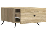 Coffee Table Sonoma Oak 49 x 50 x 40 cm Engineered Wood 895657