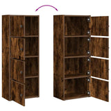 Bookcase Smoked Oak 40x24x102 cm Engineered Wood 860377