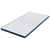 Mattress Topper White 100 x 200 x 6 cm Jaquard Fabric 4106257