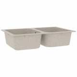 Kitchen Sink Beige 76 x 48 x 30 cm Granite 147083