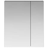 Bathroom Mirror Cabinet Black Oak 60 x 14.5 x 70 cm 889056
