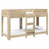 Bunk Bed for Kids Sonoma Oak 75 x 190 cm Engineered Wood 3410541
