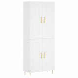 Highboard White 69.5x34x180 cm Engineered Wood 3199673