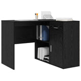 Corner Desk with Drawer Black Oak 102 x 88 x 75 cm 3337274