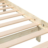3101148 Bed Frame without Mattress Solid Wood 120x200 cm