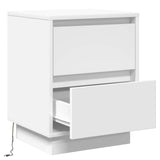 Bedside Cabinet White 39 x 34.5 x 50 cm Engineered wood 869610