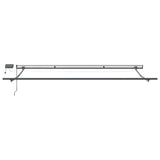 Manual Retractable Awning with LEDs Burgundy 500x300 cm 3310195