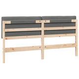 Upholstered Headboard Brown and Light Grey 200 cm 880158
