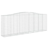 Arched Gabion Baskets 6 pcs 400x50x140/160 cm Galvanised Iron 3145986