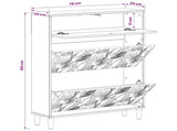 Shoe Cabinet DELFT 78 x 24 x 103 cm Engineered Wood 897099