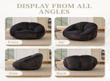 GOMYWAY Bean Bag Chair, Shell-Shaped Bean Bag Couch for Adults, Giant Bean Sofa with High-Rebound W2678P405331