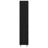 Highboard 2 pcs Black Oak Engineered Wood 3416169