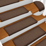 Stair Mats 30 pcs 65x21x4 cm Coffee Brown Rectangular Edge 3365769