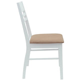 Dining Chairs 2 pcs White 43 x 54 x 89 cm Solid Rubber Wood 42020445