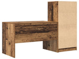 Desk with Drawer with Shelf with Storage 2 pcs Old Wood 3337367