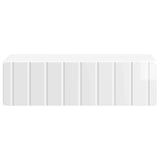 Wall-Mounted Side Table High Gloss White 59 x 34.5 x 17 cm 898319