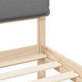 Bed Frame with Upholstered Headboard Light Grey 180 x 200 cm 877819