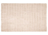 Anti-Slip Faux Rabbit Fur Blanket Olite Beige 220 x 240 cm 42021787