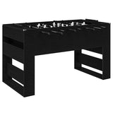 Foosball Table Black Oak 146.5 x 74 x 85 cm Engineered Wood 3378200