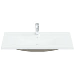 ZNTS Built-in Basin with Faucet 101x39x18 cm Ceramic White 148627