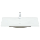 ZNTS Built-in Basin with Faucet 101x39x18 cm Ceramic White 148627