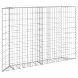 Trapezium Gabion Raised Bed Galvanised Steel 150x20x100 cm 145654