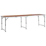 Foldable Camping Table Aluminium 240x60 cm 48176
