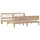Bed Frame with Headboard without Mattress 180x200 cm Super King 3306833