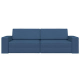 Floor Sofa Bed Navy Blue 245 x 78 x 77 cm Fabric 4106722