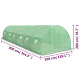 Greenhouse 27m 900x300x200 cm 45537