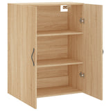 Wall Mounted Cabinet Sonoma Oak 69.5x34x90 cm Engineered Wood 834981