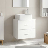 Wall-Mounted Sink Vanity White 53 x 34.5 x 63 cm 890286