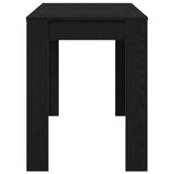 Dining Table Black Oak 120x60x76 cm Engineered Wood 861987