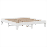 Bed Frame without Mattress White 180x200 cm Super King Solid Wood Pine 3308835