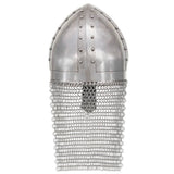 Crusader Knight Helmet Antique Replica LARP Silver Steel 286222