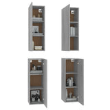 ZNTS TV Cabinets 4 pcs Grey Sonoma 30.5x30x90 cm Engineered Wood 3120330