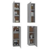 TV Cabinets 4 pcs Grey Sonoma 30.5x30x90 cm Engineered Wood 3120330