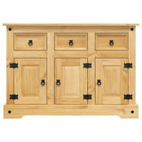 Sideboard "Corona" Brown 112x44x78 cm Solid Wood Mexican Pine 355083