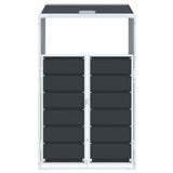 Wheelie Bin Storage for Single Bin Anthracite 72x81x115 cm Steel 4006173