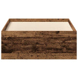 Bed Frame without Mattress Old Wood 90x190 cm Single Engineered Wood 3328825