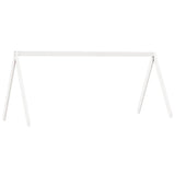 High Sleeper Bed without Mattress White 75x190 cm Small Single Solid Wood Pine 3282102