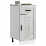 Kitchen Base Cabinet Lucca Concrete Grey Engineered Wood 853711